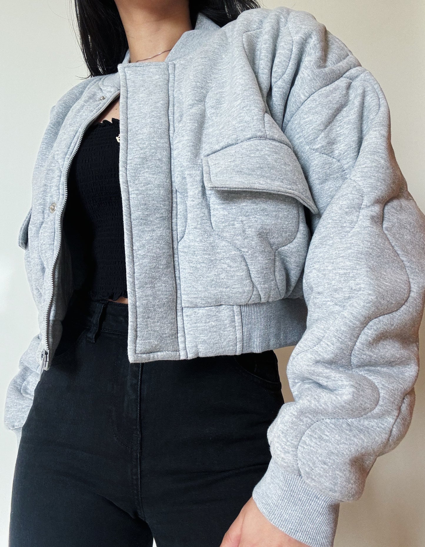 Grey Padded Jacket