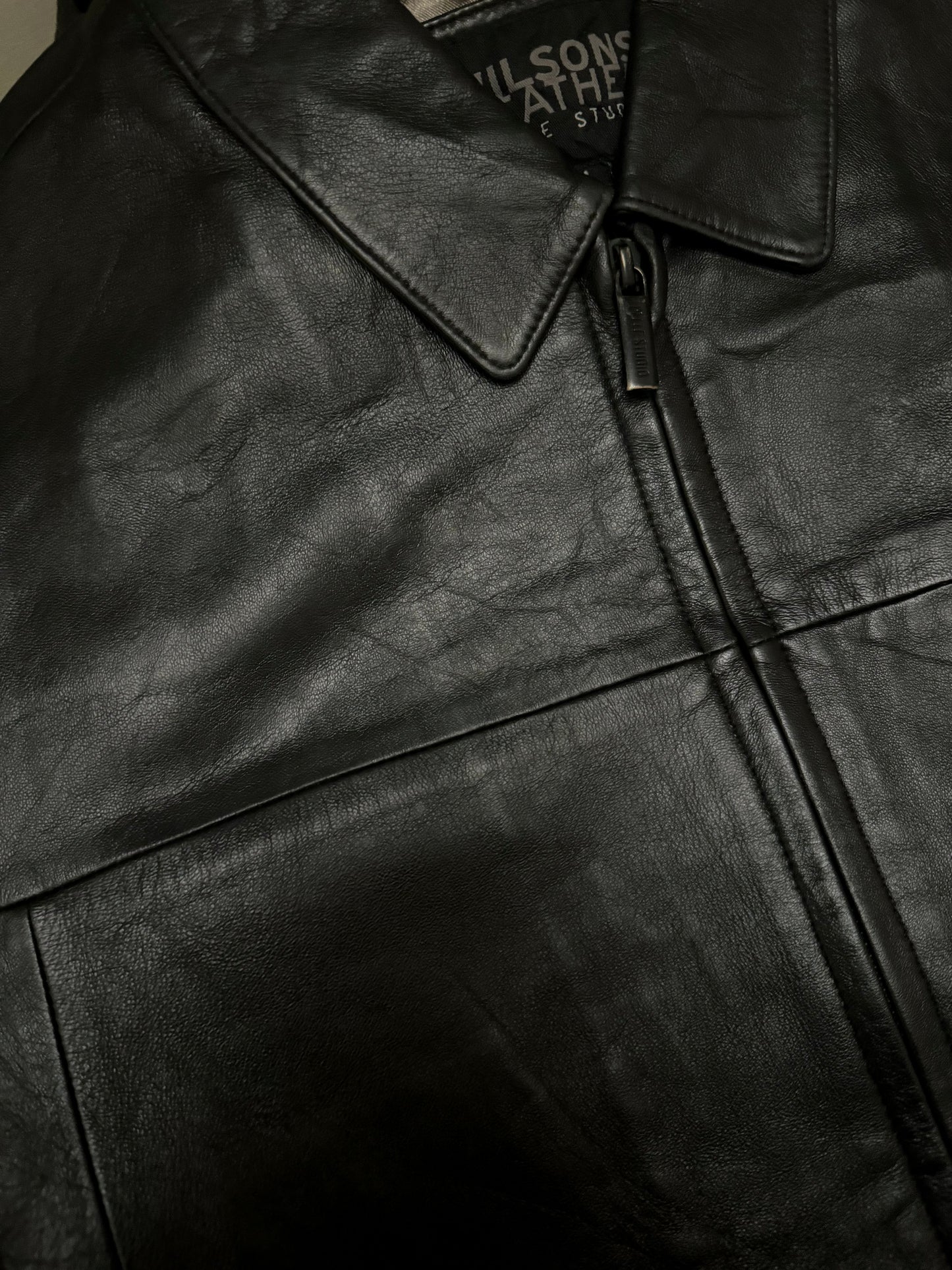 Willsons Leather Black Jacket (genuine leather)