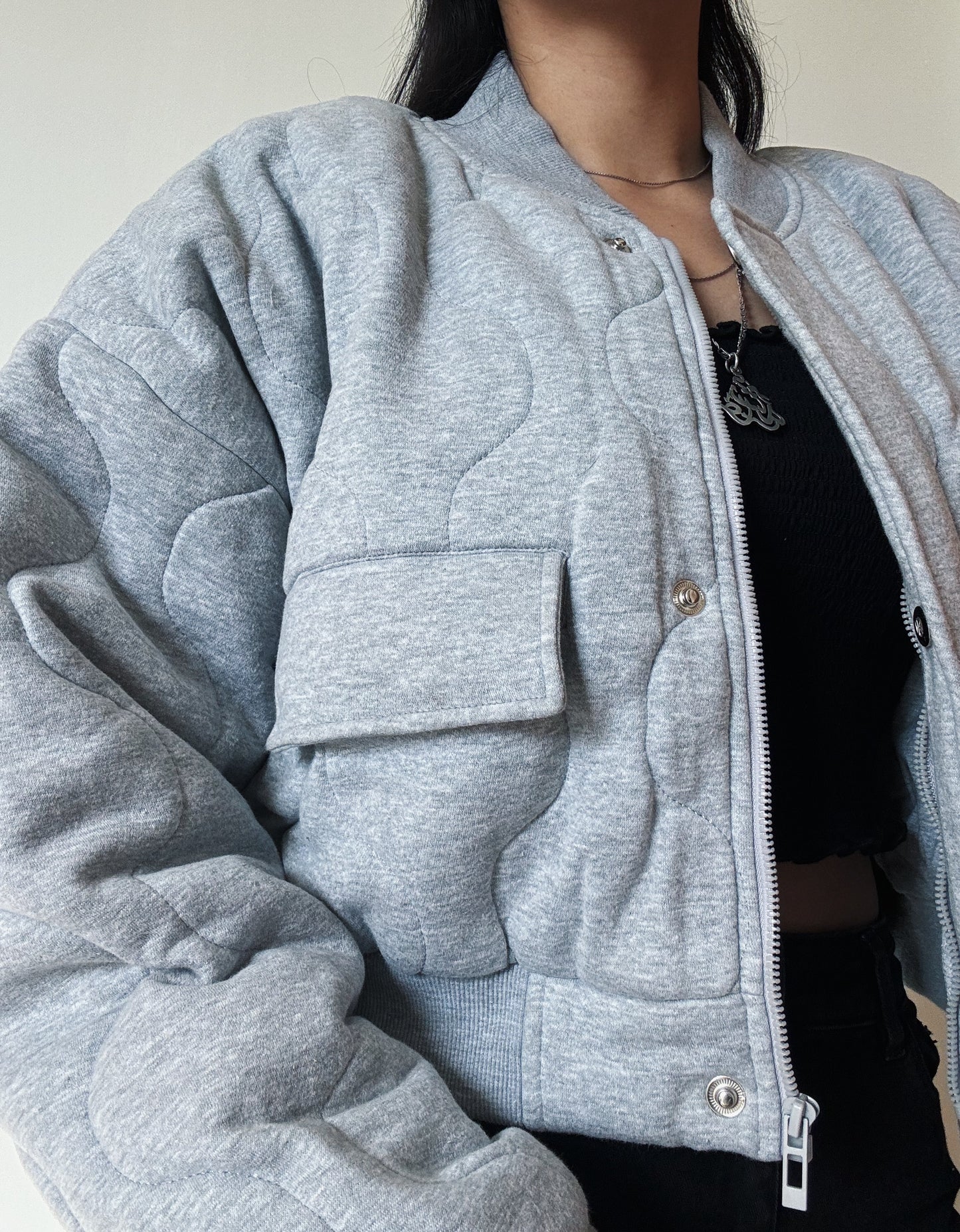 Grey Padded Jacket