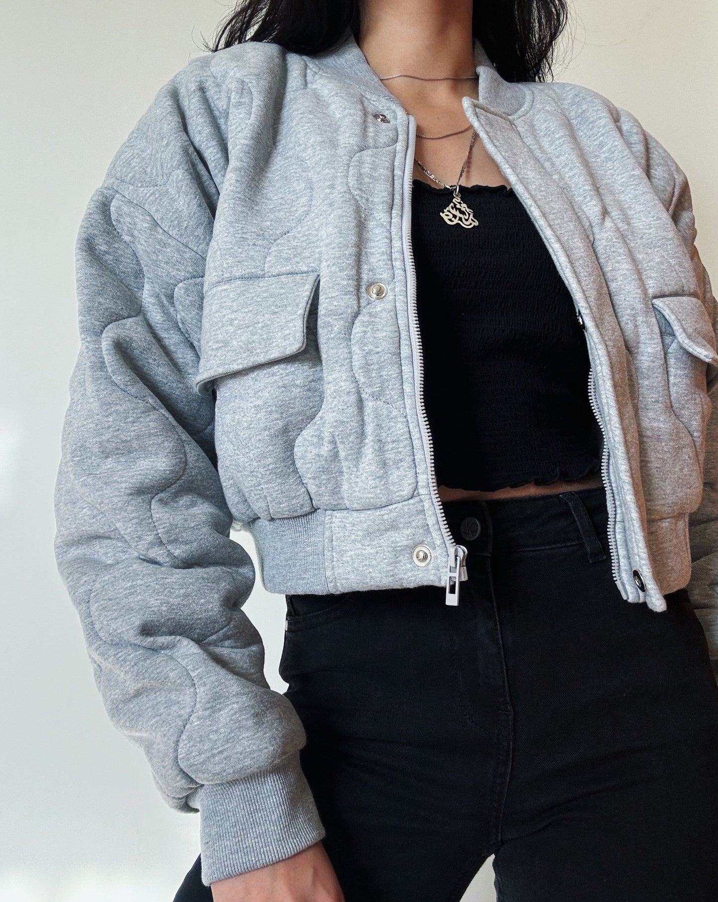 Grey Padded Jacket