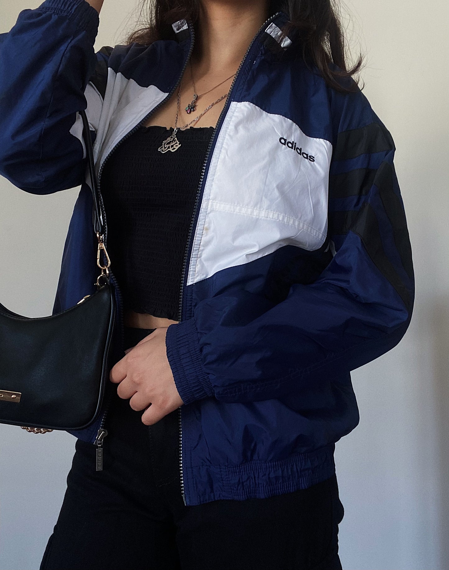 Adidas White Windbreaker