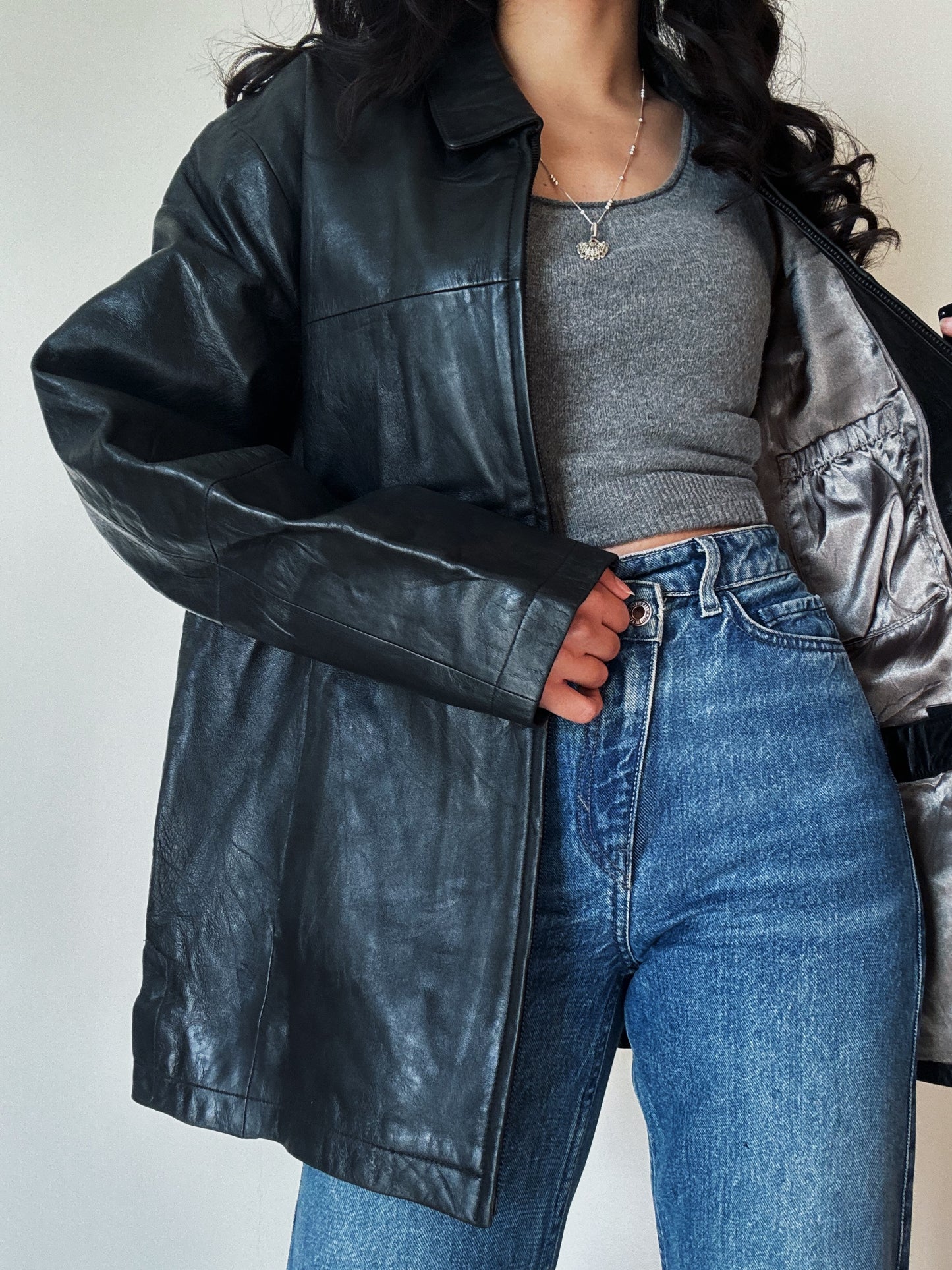 Willsons Leather Black Jacket (genuine leather)