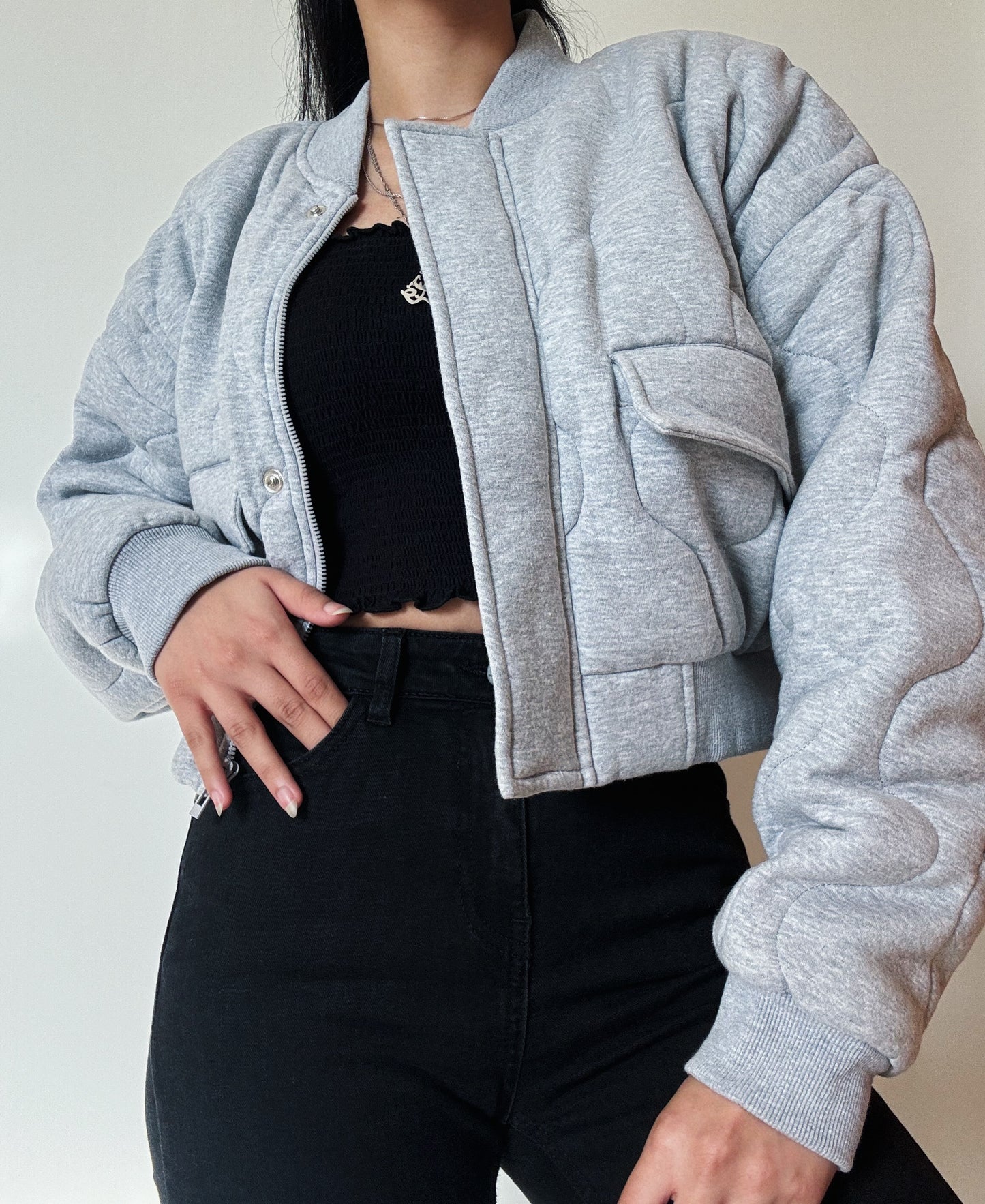 Grey Padded Jacket