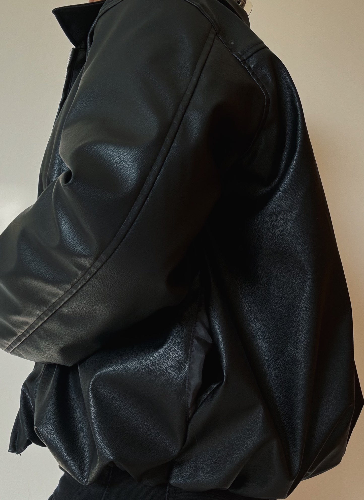 Leather Puffer (faux)