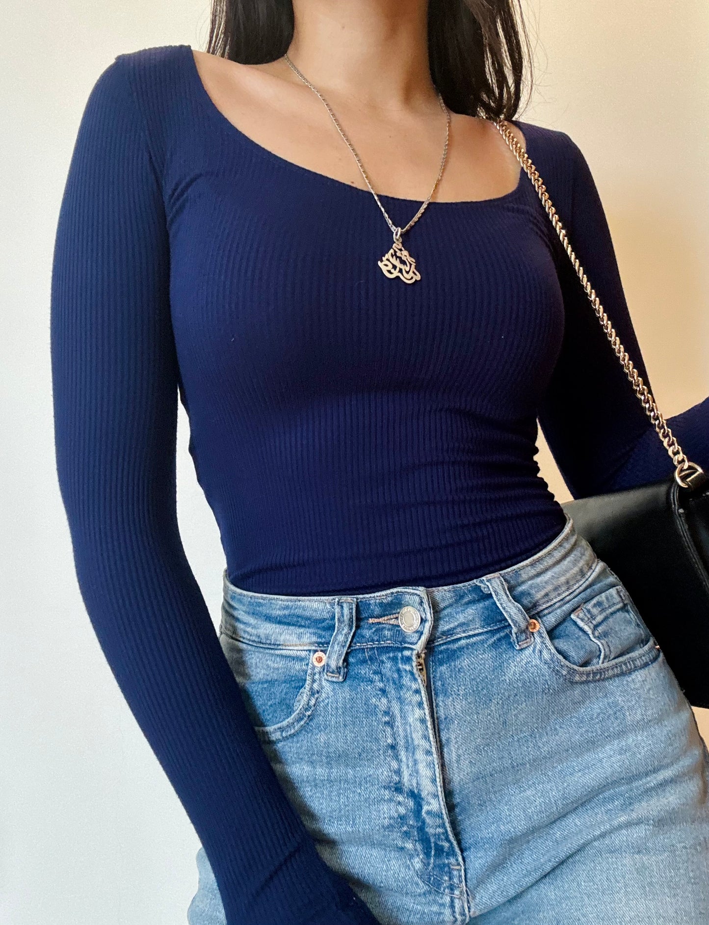Navy Blue Bodysuit