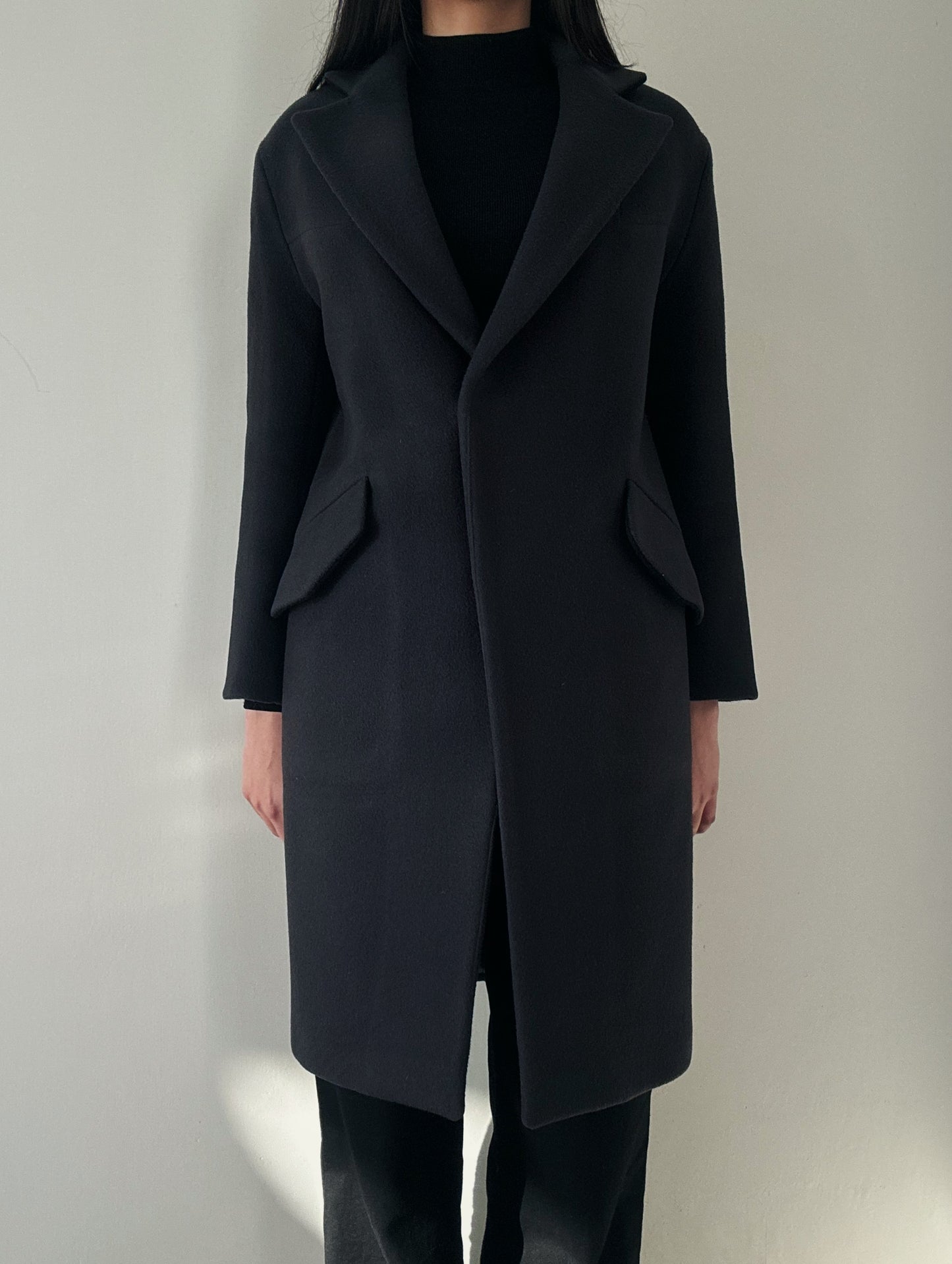 Grey/ Black Coat (93% Wool)