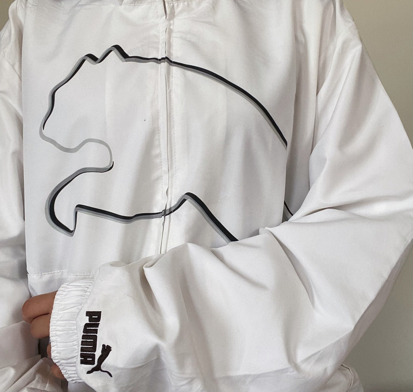 Puma White Windbreaker