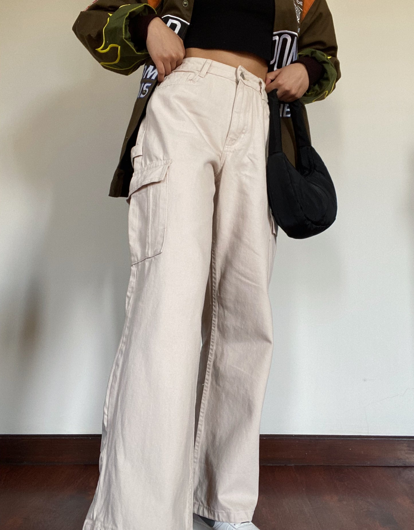 New Look Beige Cargo Wide Leg Pants – Thrifted by Clique