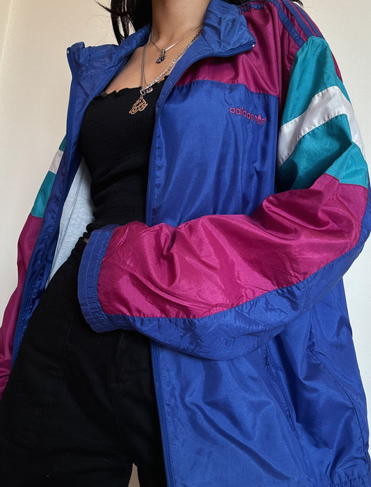 Adidas Vintage Blue Windbreaker (80s)