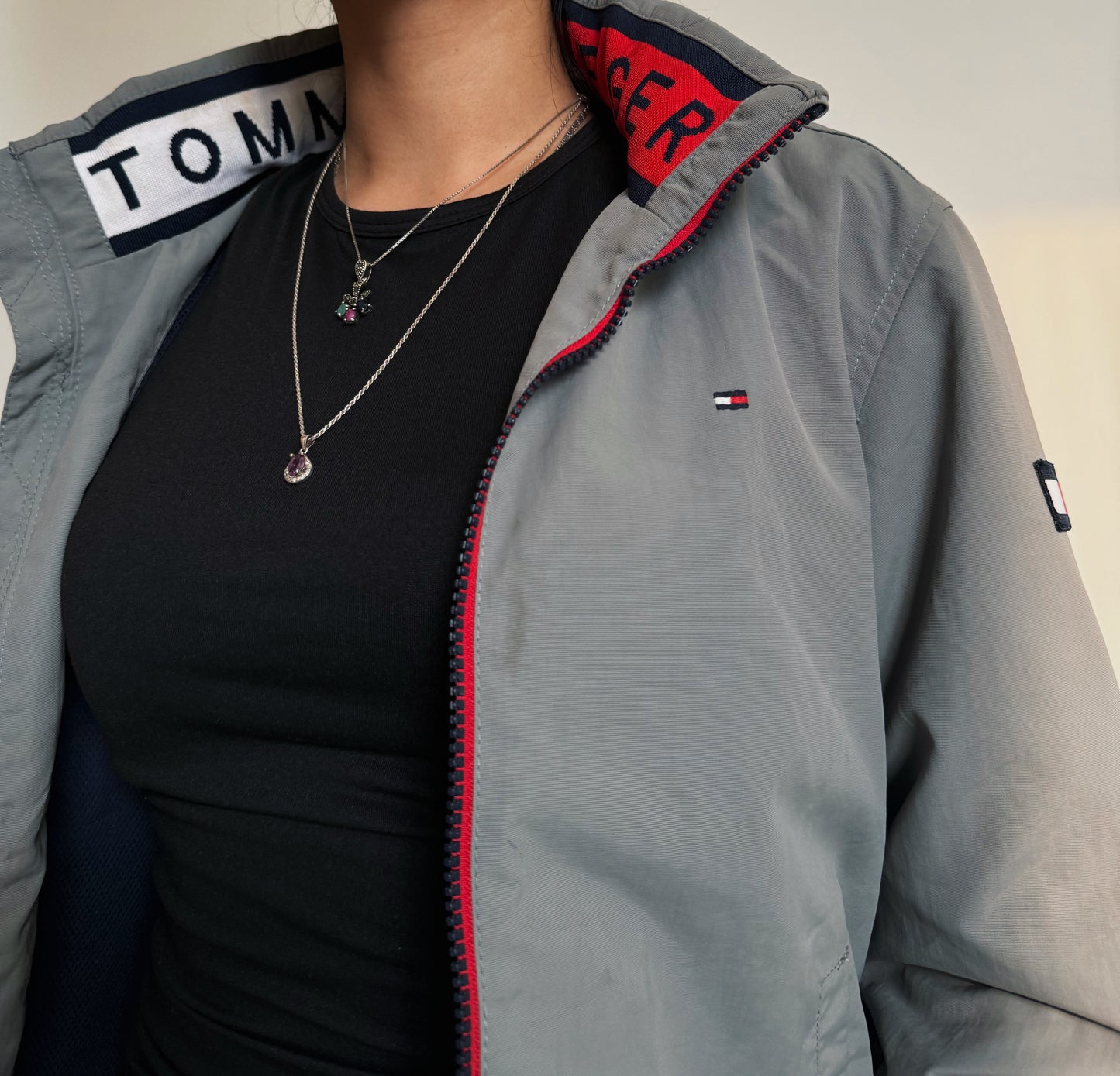 Tommy Hilfiger Grey Windbreaker