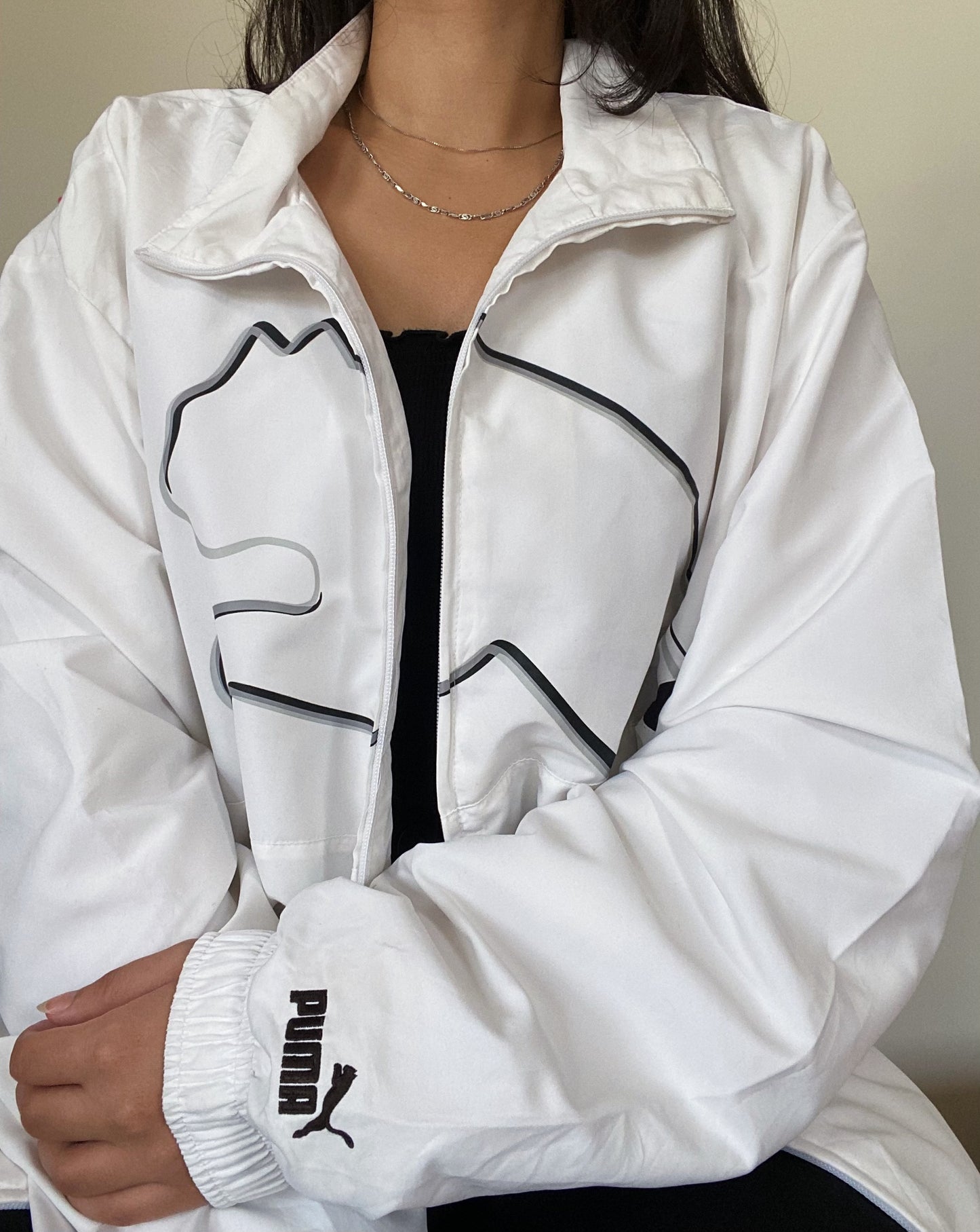 Puma White Windbreaker