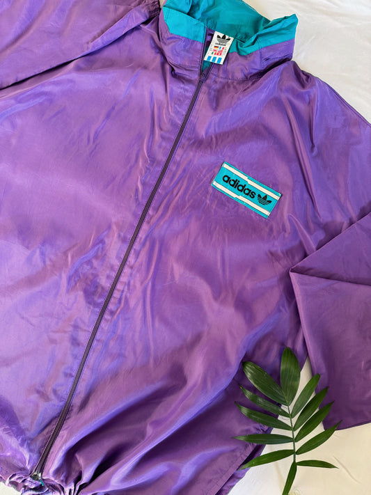 Adidas Vintage Purple Windbreaker