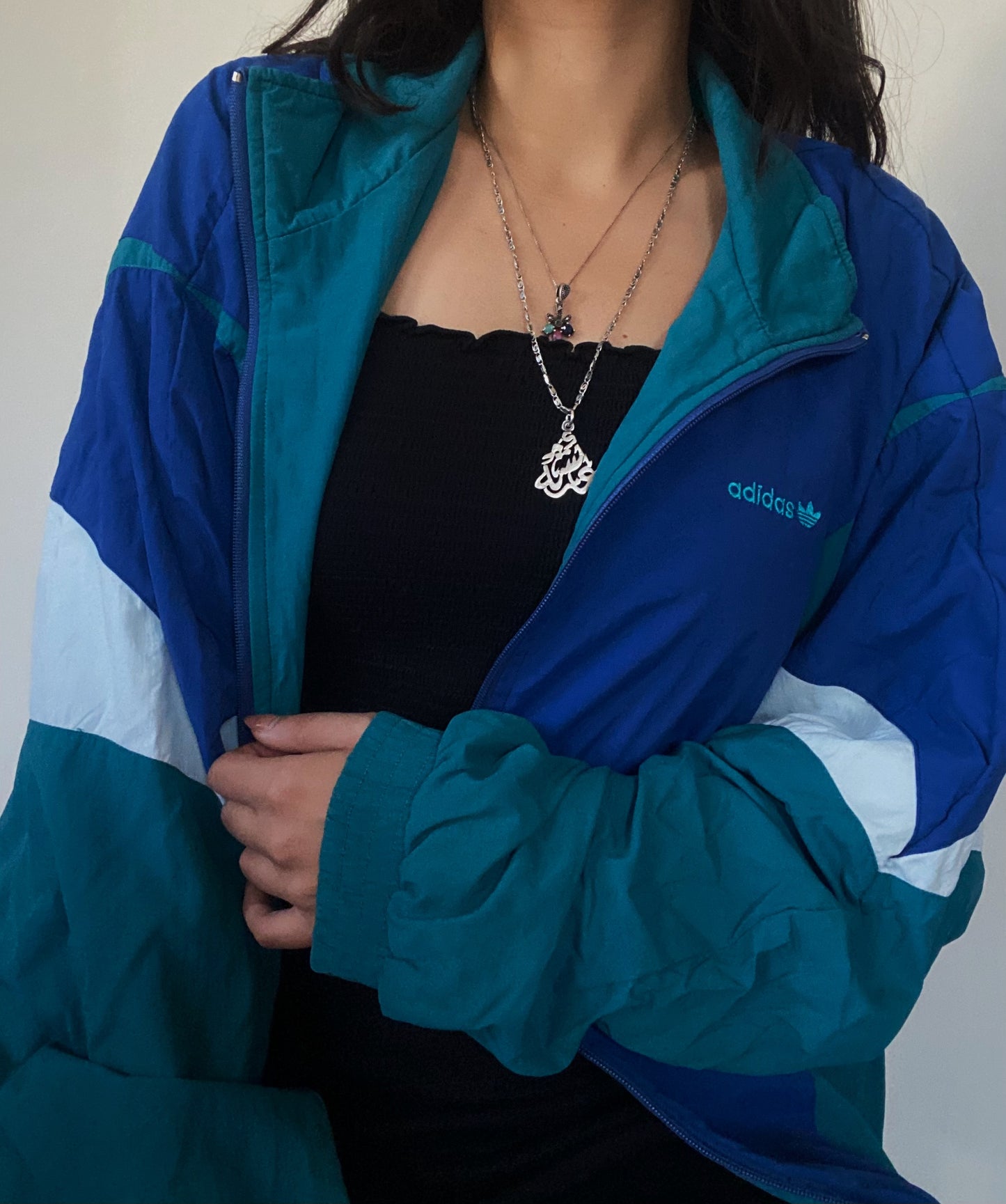 Vintage Adidas Blue Windbreaker