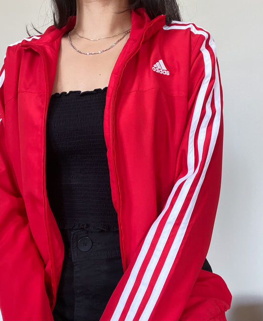 Adidas Classic Red Windbreaker