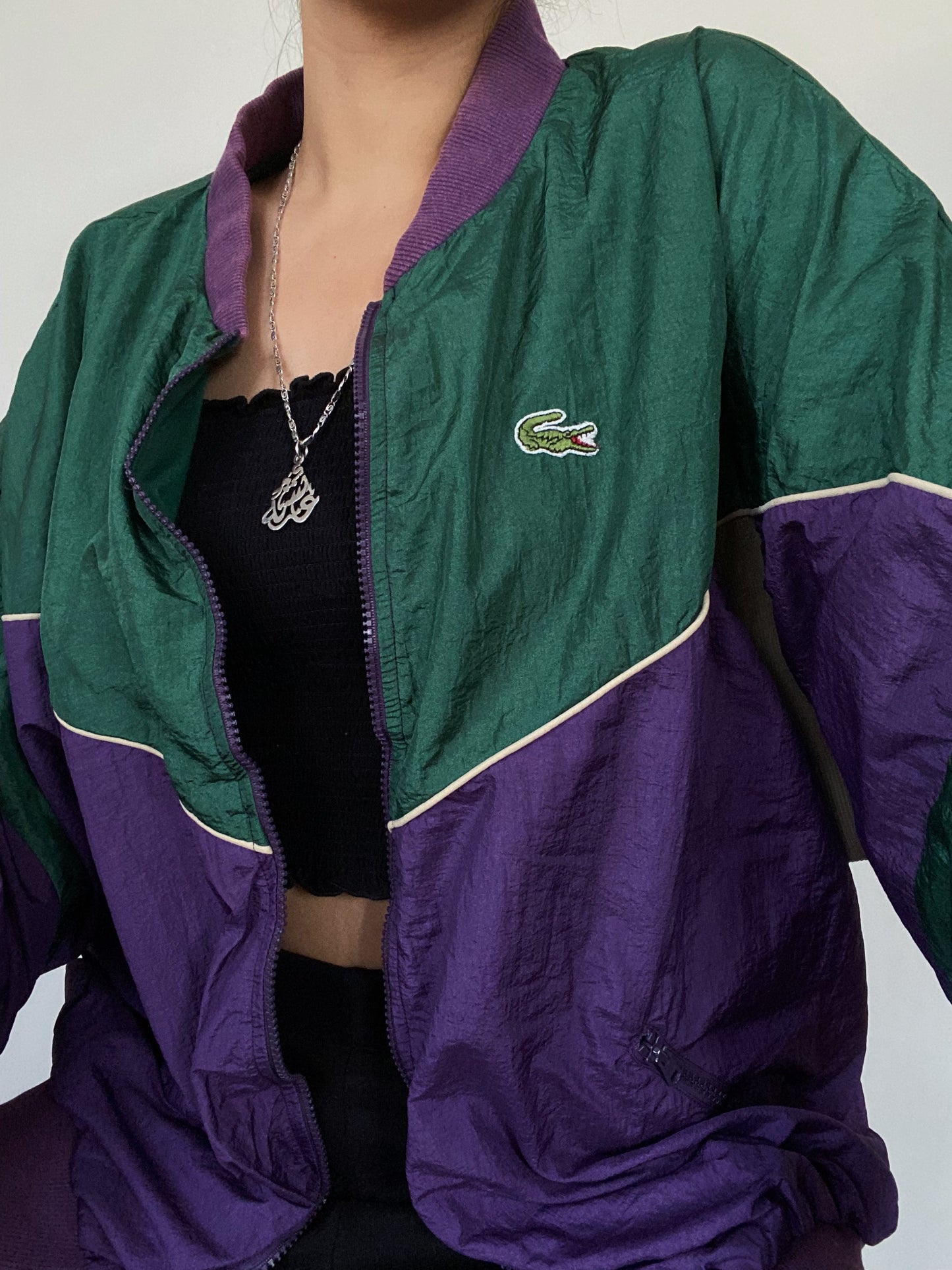 Vintage Lacoste Purple Windbreaker