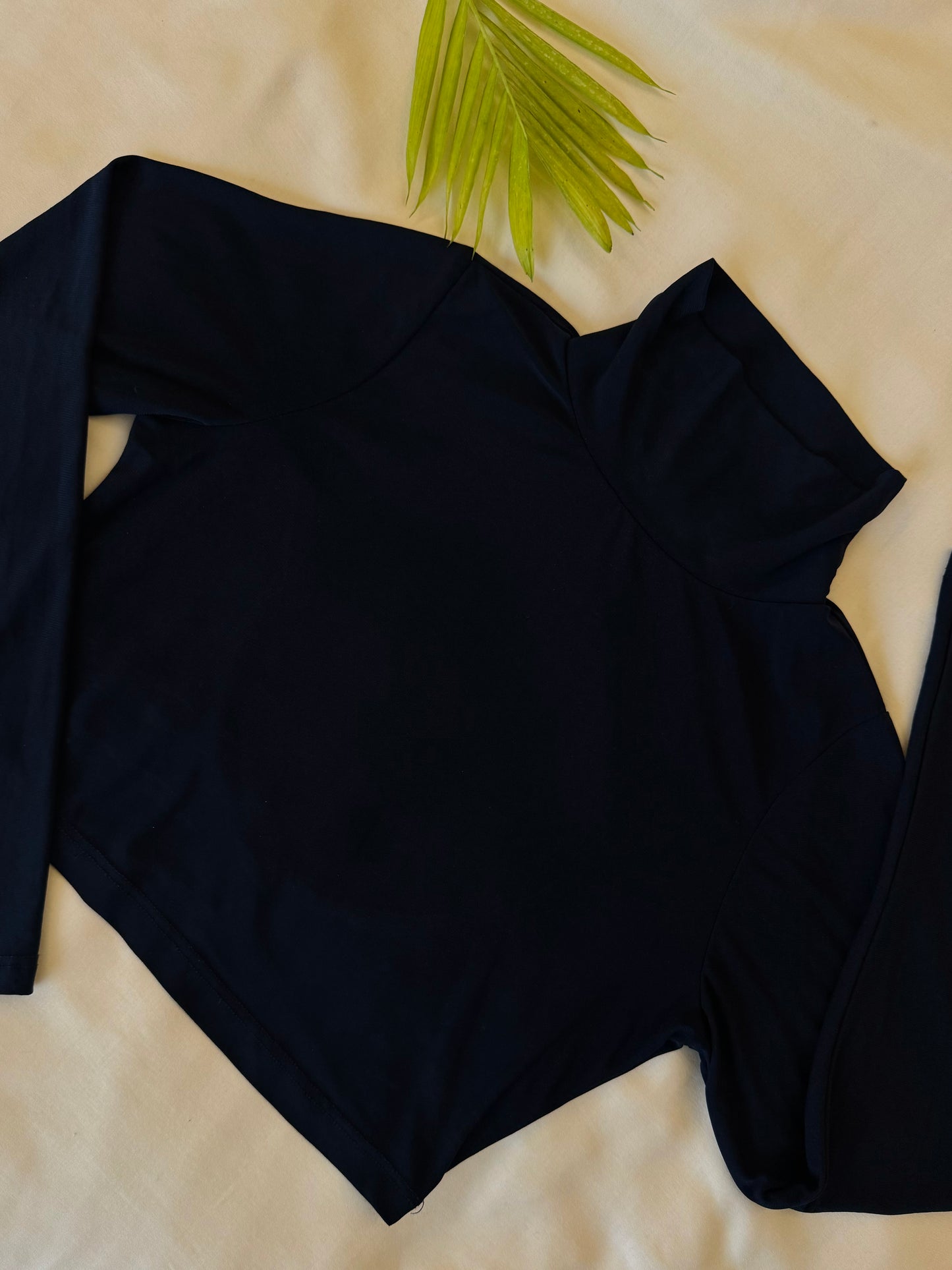 Navy Blue Backless Top