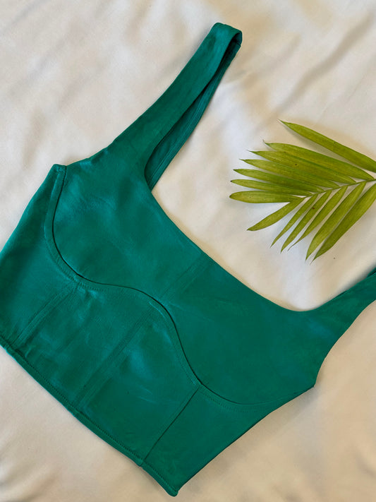 Zara Green Corset Top
