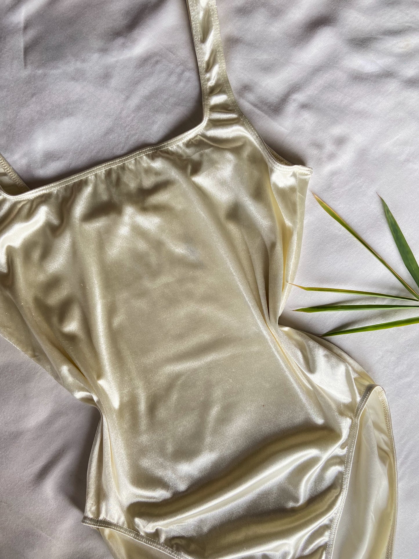 Cream Silk Bodysuit