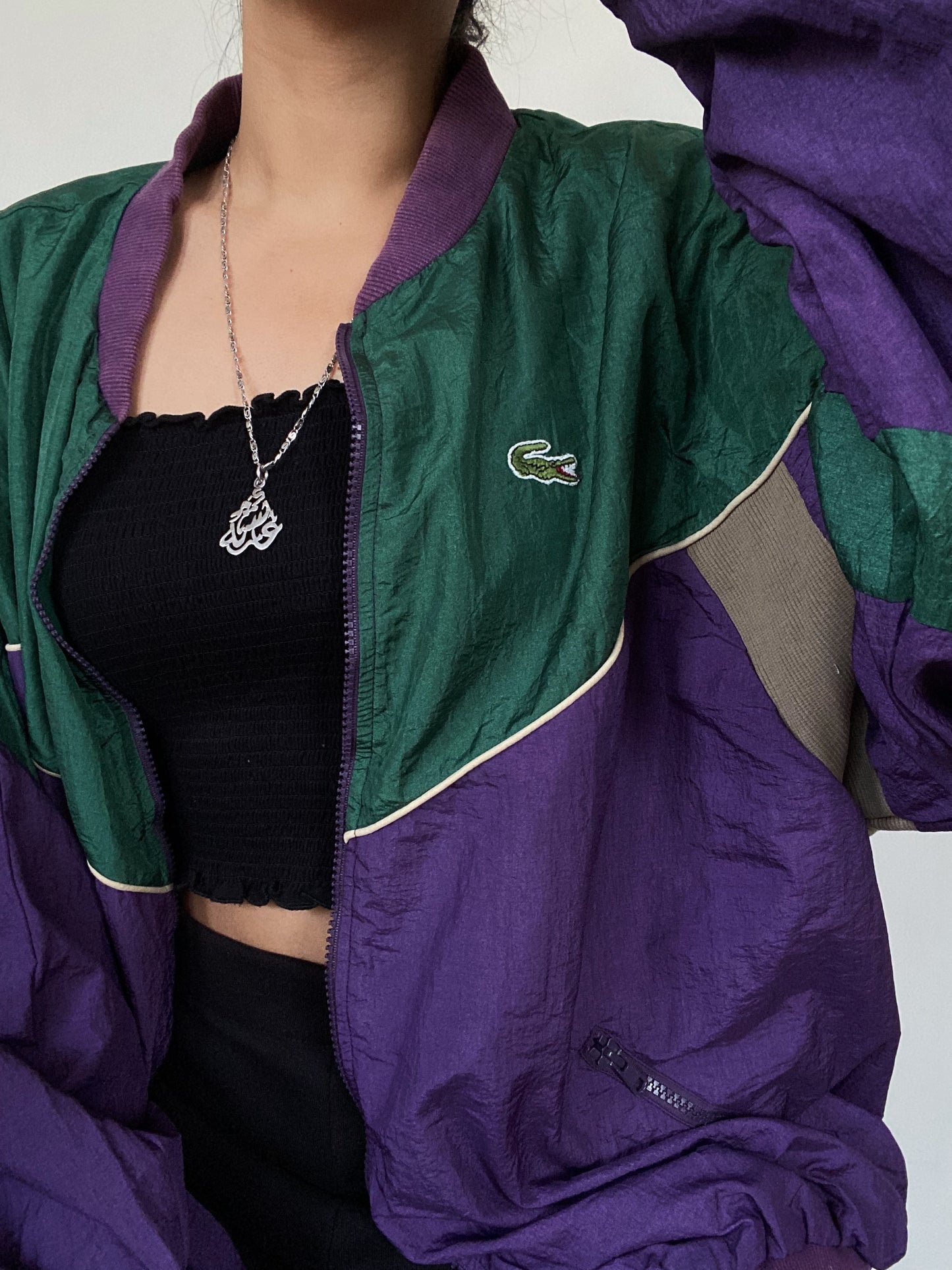 Vintage Lacoste Purple Windbreaker