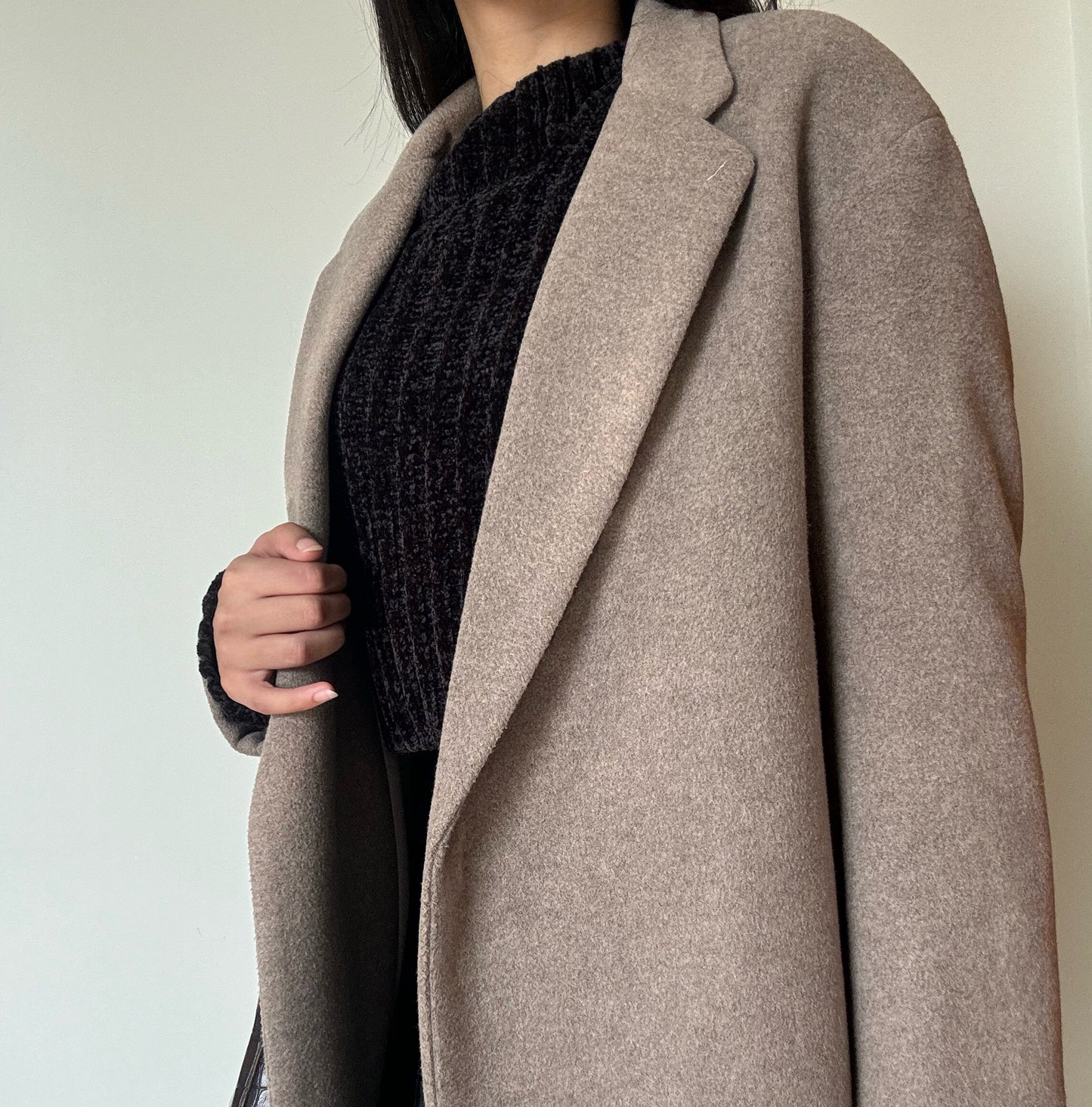 Soft Beige Coat (67% Wool)