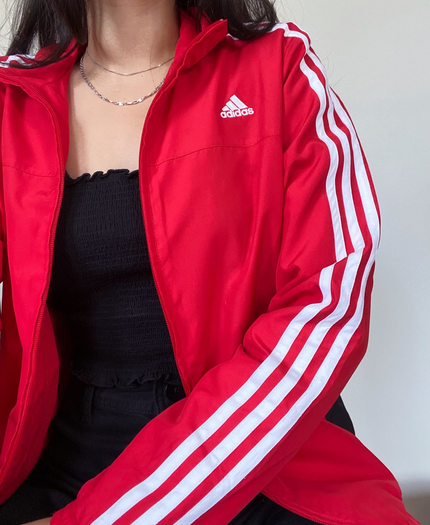 Adidas Classic Red Windbreaker