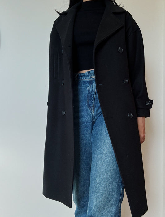 Black Belted Coat