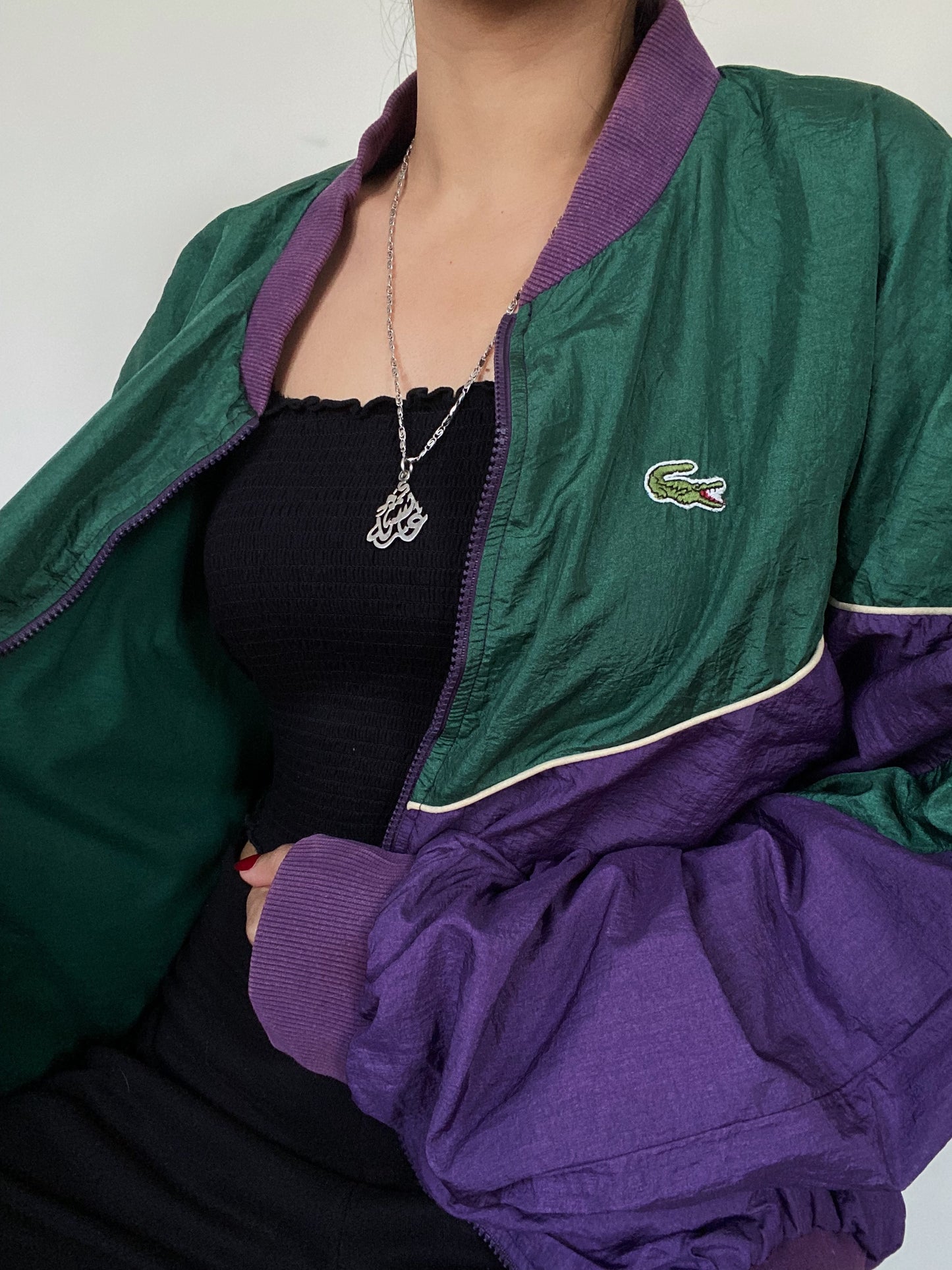 Vintage Lacoste Purple Windbreaker