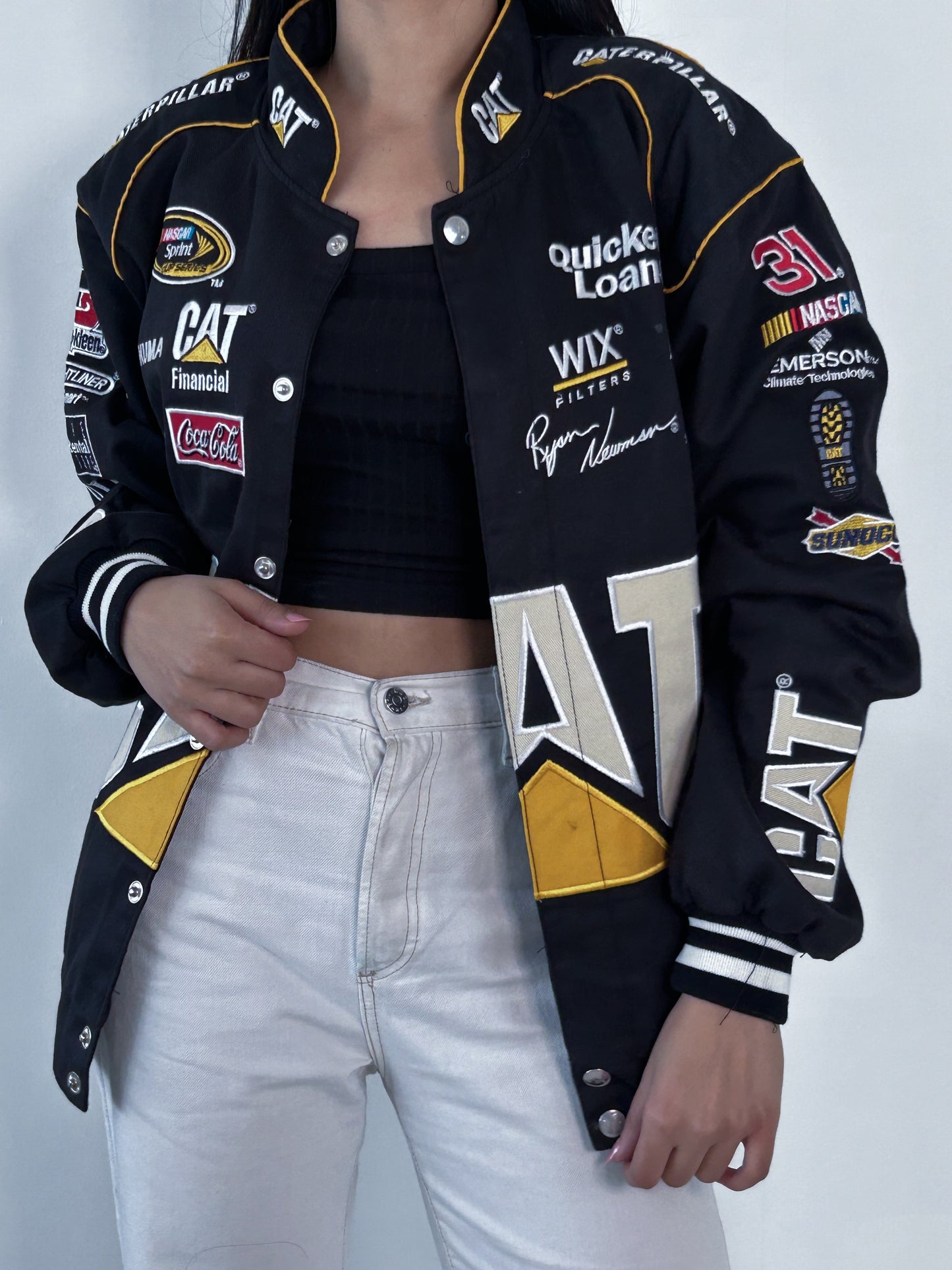 Vintage CAT Racer Jacket (BLACK)