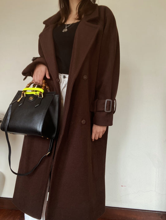 Chocolate Oversized Long Coat