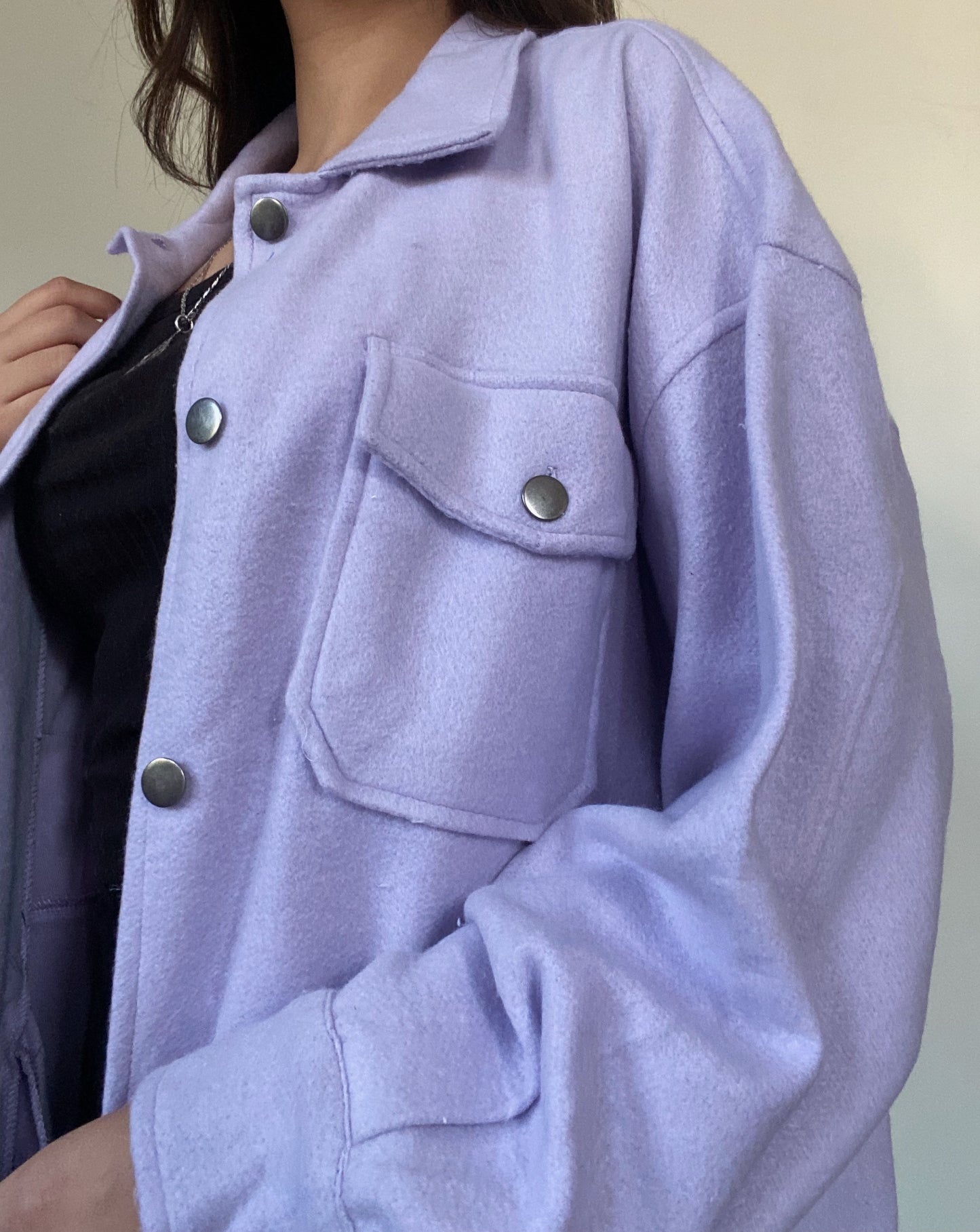 Lilac Fleece Shacket