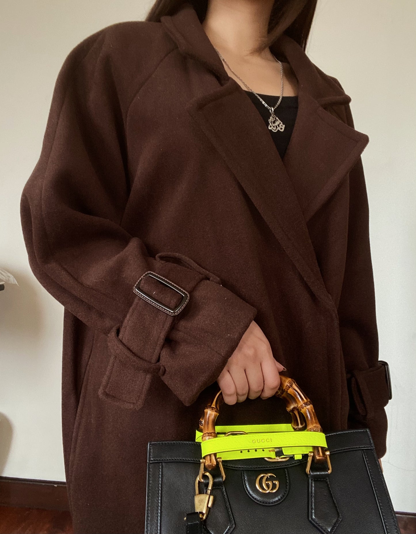 Chocolate Oversized Long Coat