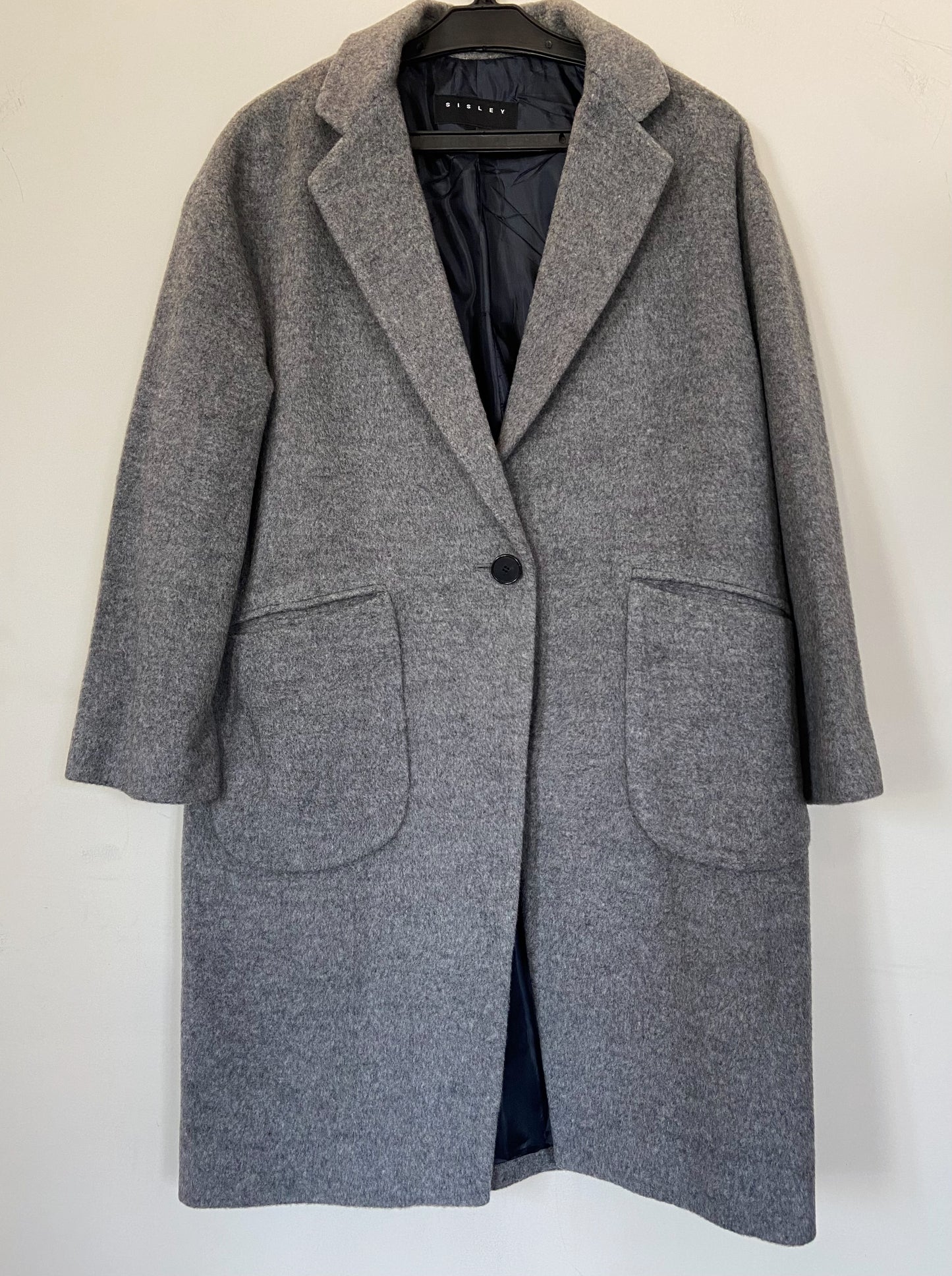 Grey Drop Shoulder Coat