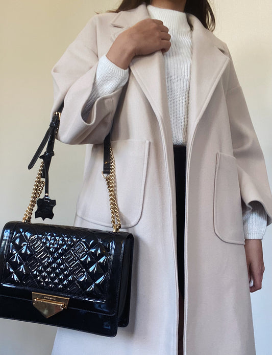 Cream Oversized Coat