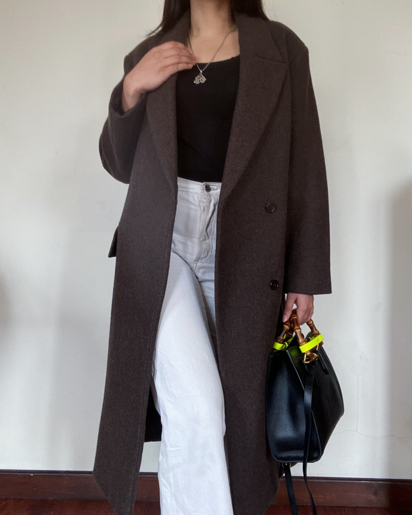 Wool Oversized Brown Coat