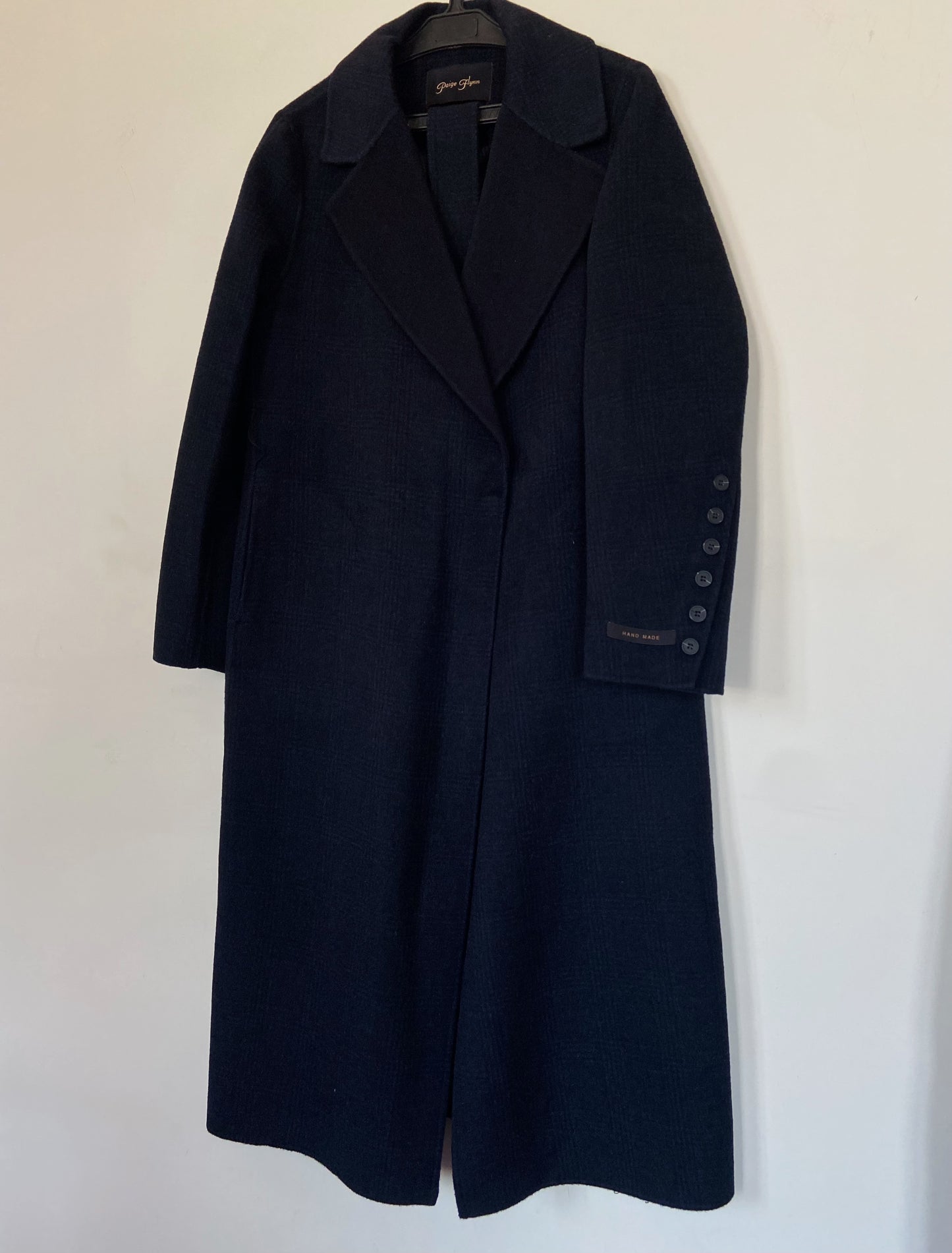 Long Blue Wool Coat